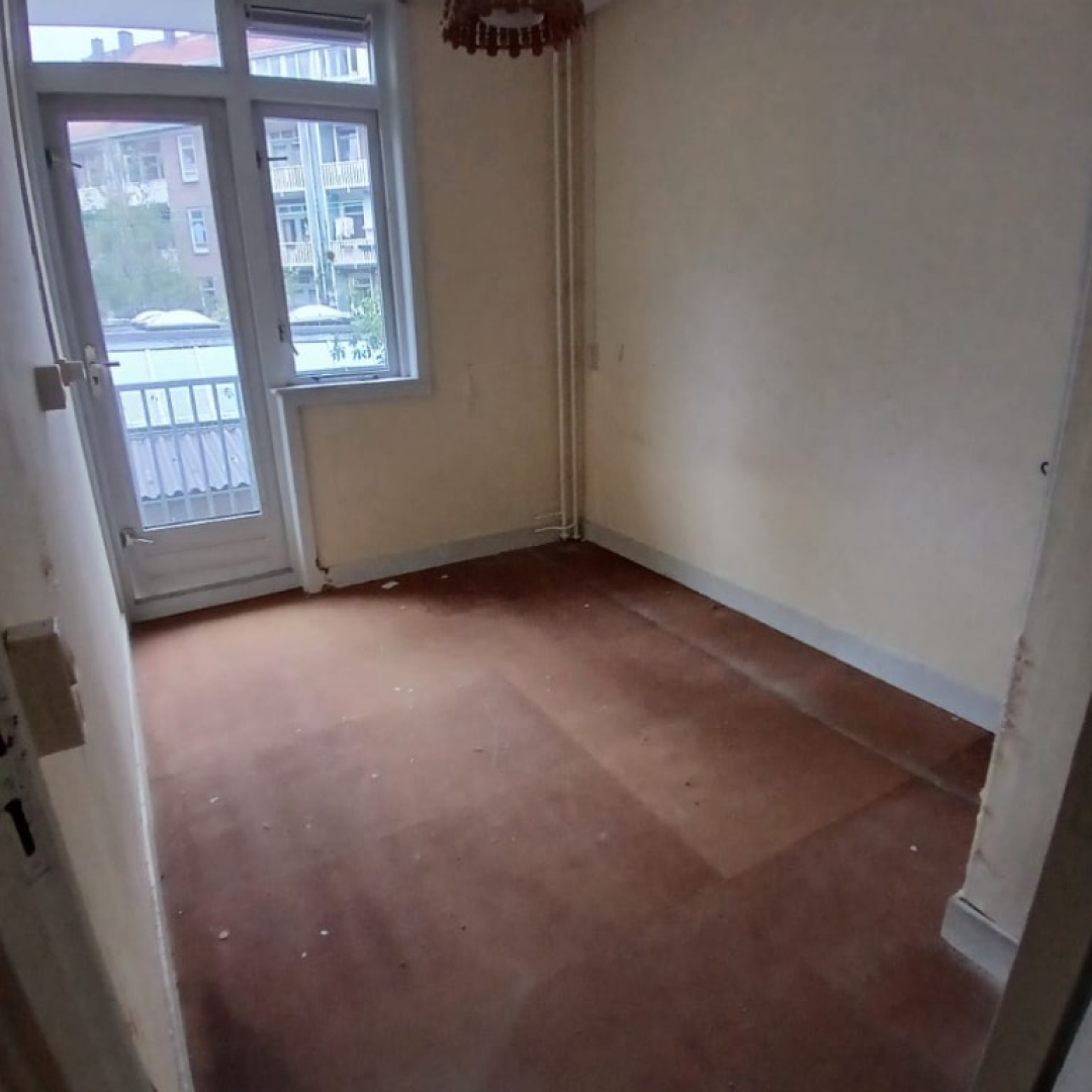 Lege kamer na de ontruiming